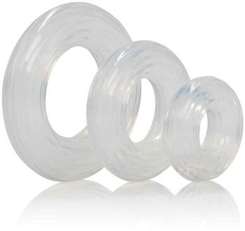 CalExotics Premium Silicone Ring Set Transparent