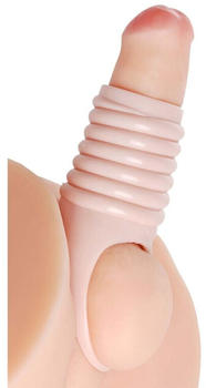 Size Matters Really Ample Ribbed Penis Enhancer Sheath