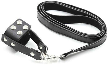 Kiotos Cock Ring with Leather Leash