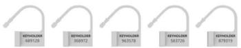 ManCage Spare Lock - White