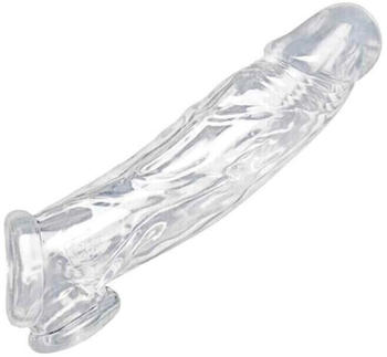 Size Matters Realistic Clear Penis Enhancer and Ball Stretcher Transparent