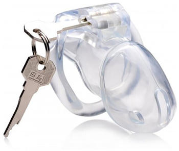 Master Series Clear Captor Chastity Cage with Keys Medium