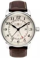 ZEPPELIN Quarzuhr "LZ 127 Graf Zeppelin" Armbanduhr, Herrenuhr, Datum, GMT, Made in