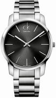 Calvin Klein City K2G21161 Legere Herrenuhr Besonders Flach - Silber