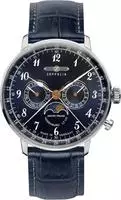 ZEPPELIN Multifunktionsuhr "LZ 129 Hindenburg Moonphase" Armbanduhr, Quarzuhr,