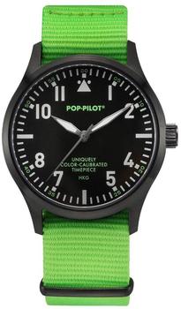 POP-PILOT® Pop-Pilot Unisex-Armbanduhr HKG Analog Quarz Nylon P4260362631052