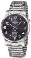Master Time Funk Quarz Herren Uhr Analog-Digital mit Edelstahl