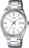 Edelstahl, silberfarben, weiß: Casio Collection MTP-1302