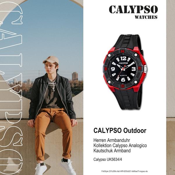  Calypso Herren Analog Quarz Uhr mit Plastik Armband K5634/4