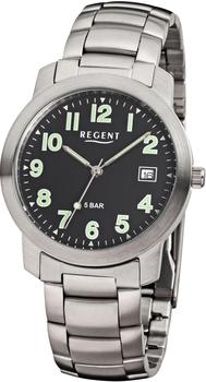 REGENT Uhr - Herrenuhr Edelstahl mit Datum - F643