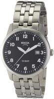 Boccia Titanium 3631-02, Boccia Titanium 3631-02 Herrenarmbanduhr Schwarz male,