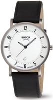 Boccia Titanium 3533-03, Boccia Titanium 3533-03 Herrenarmbanduhr Wei&szlig; male,