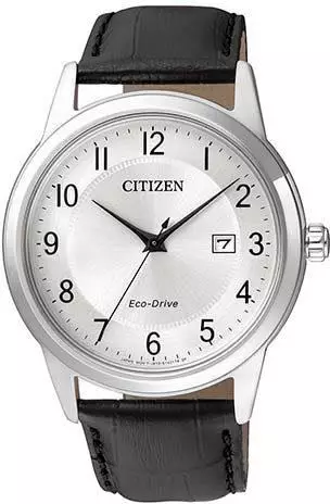 Citizen Herren Analog Quarz Uhr mit Leder Armband AW1231-07A