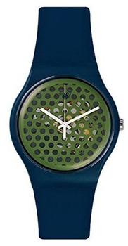 Swatch Herren-Armbanduhr Analog Quarz Silikon SUON113