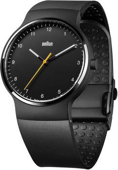 Braun Herren-Armbanduhr Prestige-Slim Armbanduhr Analog Quarz Silikon BN0221BKBKG