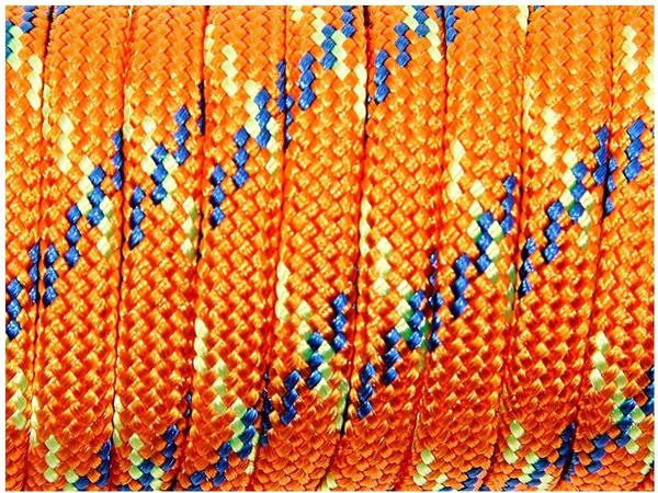 Alsino Paracord Schnüre Fallschirmschnur verschiedene Größen, Länge wählen:30 Meter, Farbe wählen:PC-022 orange blau gelb