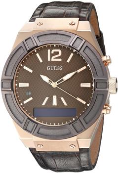 Guess Connect 45mm Braun & Rotgold (C0001G2)