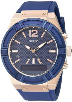 Guess Watches Guess Connect 45mm Blau & Rotgold (C0001G1)