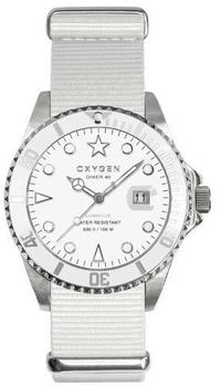 Oxygen Unisex-Armbanduhr White Bear 40 Analog Quarz Nylon EX-D-WHI-40-WH