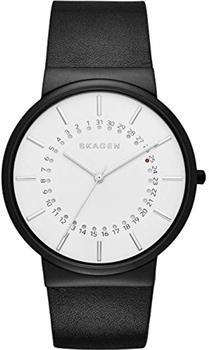 Skagen Herren-Armbanduhr Analog Quarz Leder SKW6243