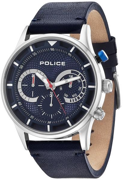 POLICE Herren-Armbanduhr Chronograph Quarz Leder 14383JS/03