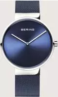 BERING 14539-307, Bering 14539-307 Unisex Uhr, Milanaise, Blau/Silber
