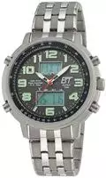 ETT Funkchronograph "Hunter World Timer" Armbanduhr, Herrenuhr, Stoppfunktion, Datum,