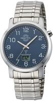 MASTER TIME Funkuhr "Basic" Armbanduhr, Quarzuhr, Herren, Datum, Leuchtzeiger,