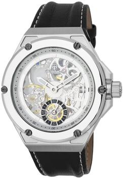 Burgmeister Herren Datum klassisch Mechanik Uhr mit Leder Armband BM232-102