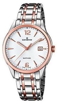 Candino Herren Datum klassisch Quarz Uhr mit Edelstahl Armband C4616/2