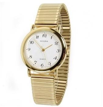 Adora klassische Herrenuhr mit Zugarmband flach gelbgoldfarben 12135451