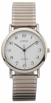 Adora Armbanduhr Analoguhr Edelstahluhr silberfarben mit Zugband Adora 28635