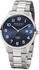 Regent Herren-Armbanduhr Elegant Analog Edelstahl-Armband silber Quarz-Uhr Ziffernblatt blau UR1153400