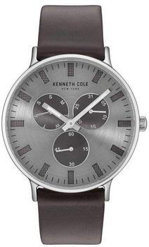 Kenneth Cole New York Herren Uhr Armbanduhr Leder 10031464