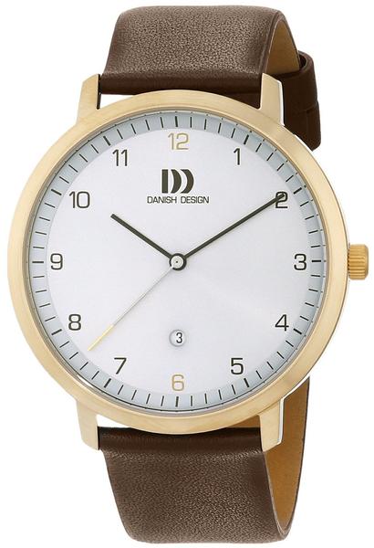 Danish Design Herren Analog Quarz Uhr mit Leder Armband 3310092