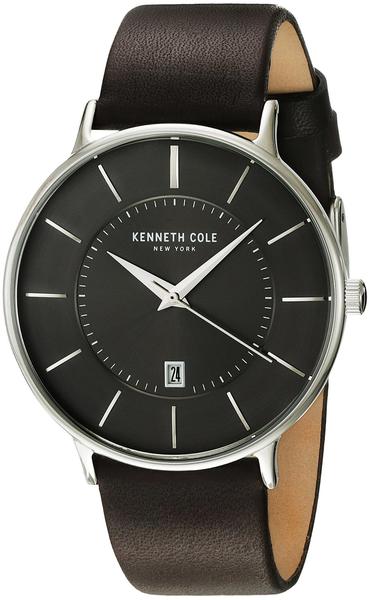 Kenneth Cole New York Herren Uhr Armbanduhr Leder KC15097005