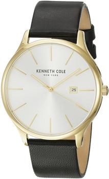 Kenneth Cole New York Herren Uhr Armbanduhr Leder KC15096001