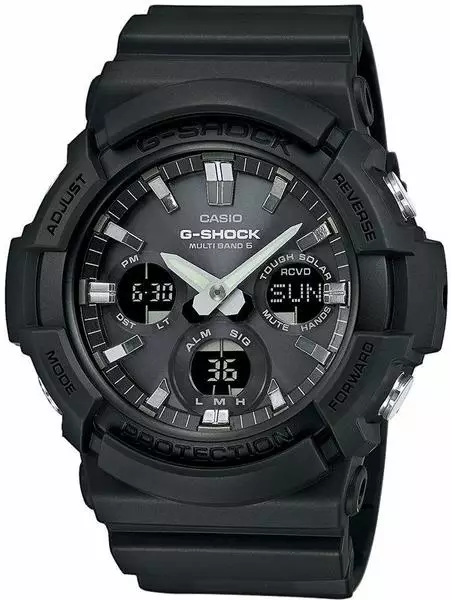 Casio Herren Solar Armbanduhr, GehäusegröÃŸe mit schwarz