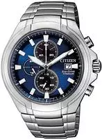 Citizen Chronograph Armbanduhr, Herrenuhr, Solar, Stoppfunktion, Titan, Saphirglas