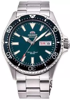 ORIENT WATCHES ORIENT Mechanical Sports Watch, Metal Strap - 41.8mm (RA-AA0004E) green