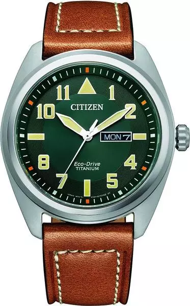 Citizen Herrenuhr Citizen Eco Drive Herren Lederarmband CITIZEN