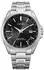 Edelstahl, schwarz, silberfarben: Citizen Herrenuhr CB0250