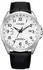 Leder, schwarz, weiß: Citizen Herrenuhr CB0250