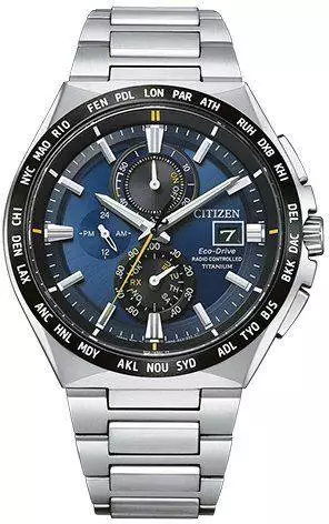 Citizen Herren Analog Quarz Uhr mit Titan Armband AT8234-85L