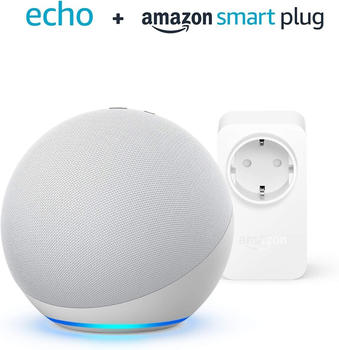Amazon Echo (4. Generation) weiß + Amazon Smart Plug