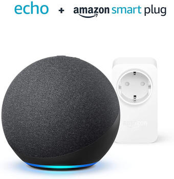 Amazon Echo (4. Generation) anthrazit + Amazon Smart Plug
