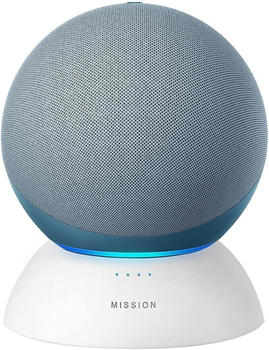 Amazon Echo (4. Generation) blau/grau + Mission Batteriesockel