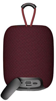 Canyon Bluetooth Lautsprecher (CNE-CBTSP8) rot – Vielseitige Anschlussmöglichkeiten und einfache Bedienung