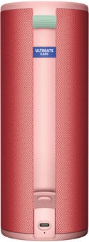 Ultimate Ears UE Megaboom 4 Raspberry Red – Beeindruckender 360-Grad-Sound für jede Umgebung