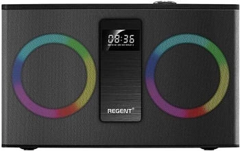 Ferguson Regent Power Audio 300BT RGB Bluetooth-Lautsprecher mit 60W, FM-Radio, USB, AUX, DSP-Effekten, RGB-LED, Ultra Bass &ndash; Tragbares Stereo-System